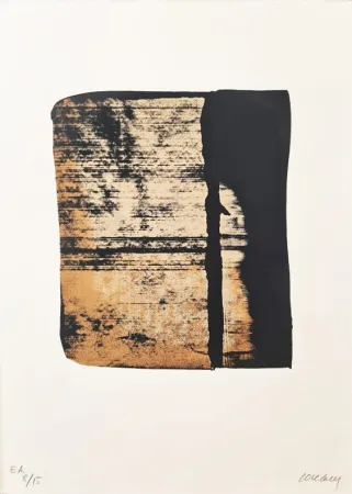 シルクスクリーン Soulages - Sérigraphie n° 11 