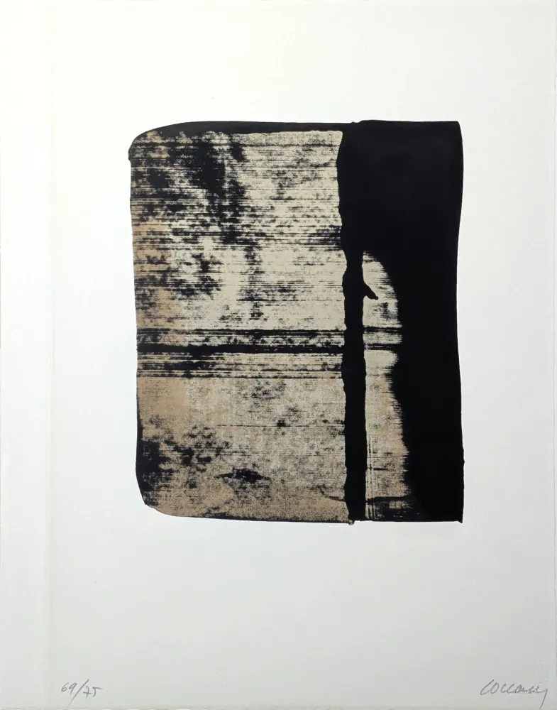 シルクスクリーン Soulages - Sérigraphie n° 11 