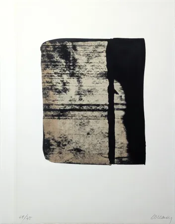 シルクスクリーン Soulages - Sérigraphie n° 11 