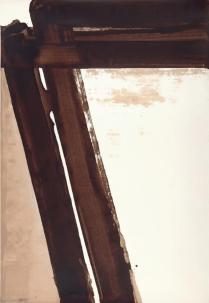 シルクスクリーン Soulages - Sérigraphie n°15