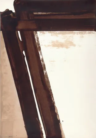 シルクスクリーン Soulages - Sérigraphie n°15