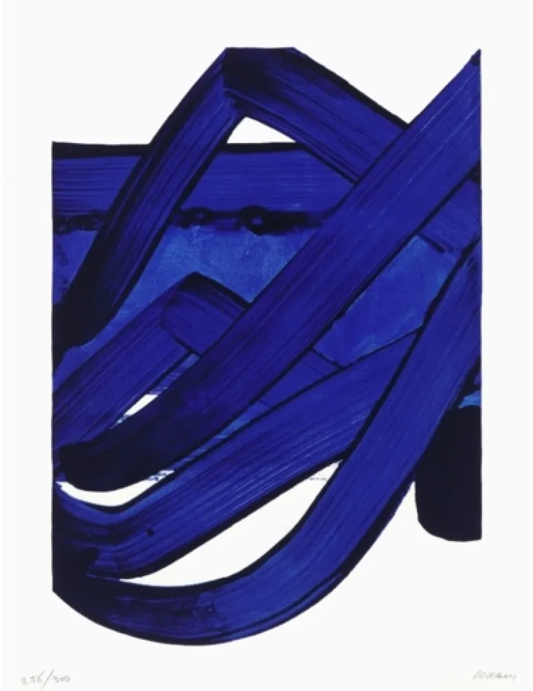 シルクスクリーン Soulages - Sérigraphie N°18