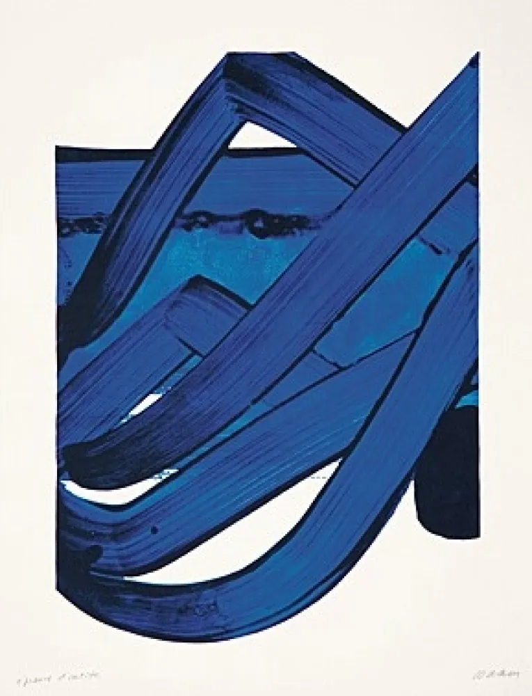 シルクスクリーン Soulages - Sérigraphie N°18