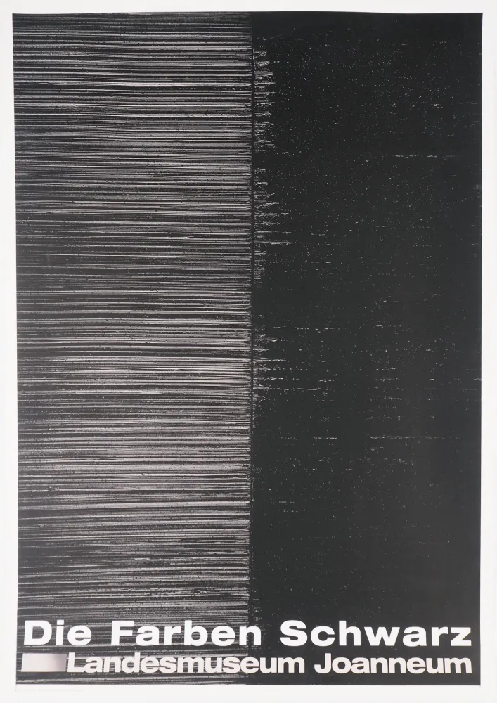 シルクスクリーン Soulages - Sérigraphie n°25