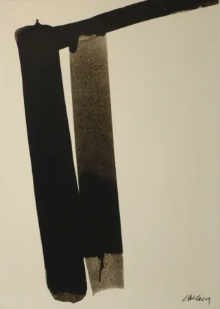 シルクスクリーン Soulages - Sérigraphie no 13