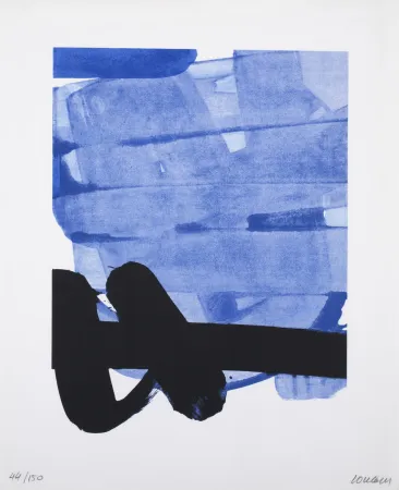 シルクスクリーン Soulages - Sérigraphie No 8