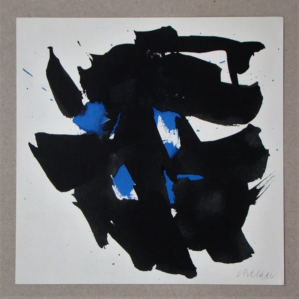 リトグラフ Soulages - Untitled