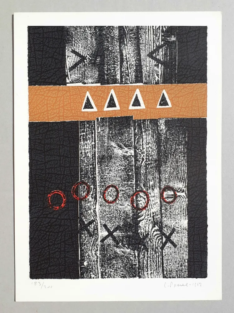 リノリウム彫版 Spacal - Composizione