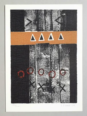 リノリウム彫版 Spacal - Composizione