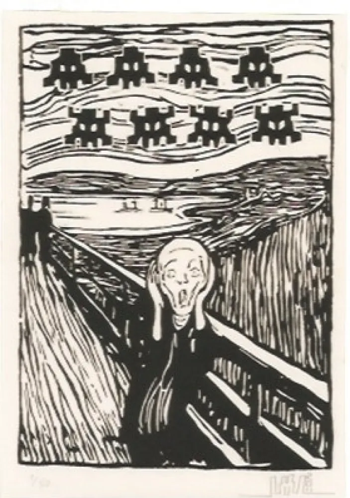 彫版 Space Invader - Invaded Scream