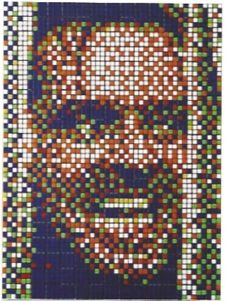 シルクスクリーン Space Invader - Rubik Kubrick II