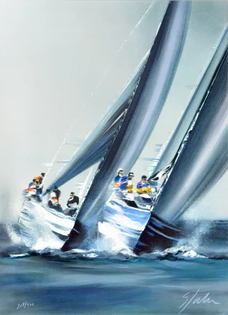 リトグラフ Spahn - Coupe de l’America - Valence