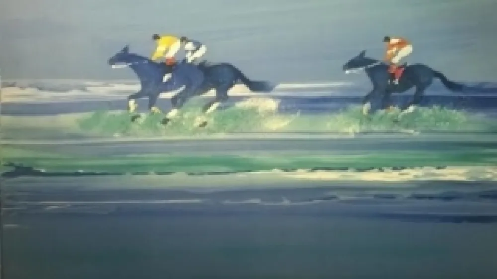 リトグラフ Spahn - Course hippique