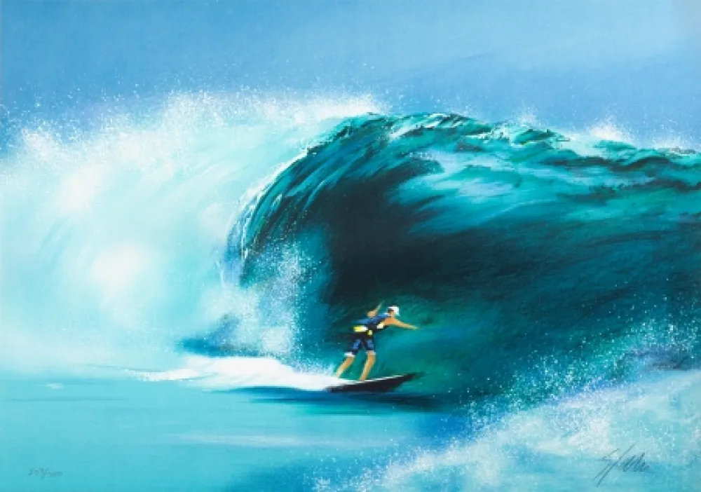 リトグラフ Spahn - La Vague