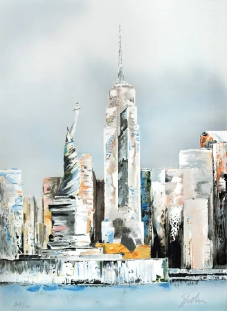 リトグラフ Spahn - Manhattan