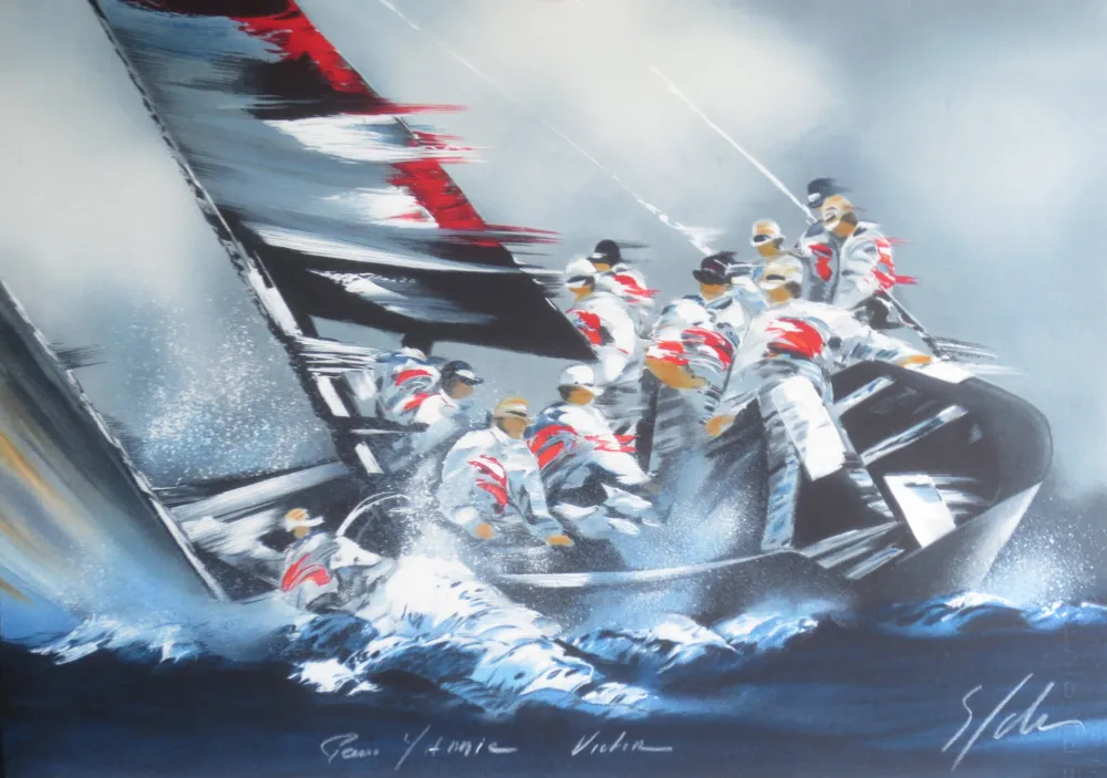 リトグラフ Spahn - Voile grise