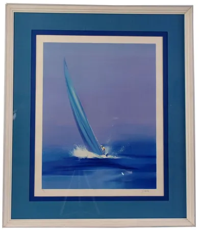 リトグラフ Spahn - Voile mauve