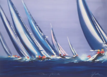 リトグラフ Spahn - Voile mauve