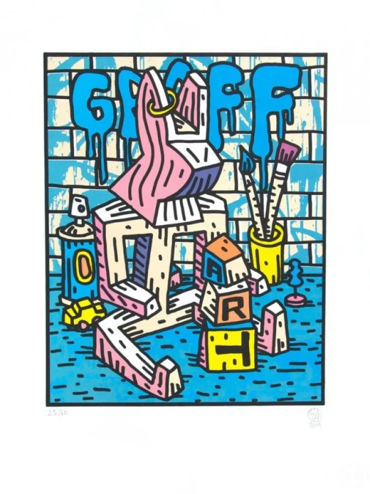 リトグラフ Speedy Graphito - TOTO / Fils Lapinture