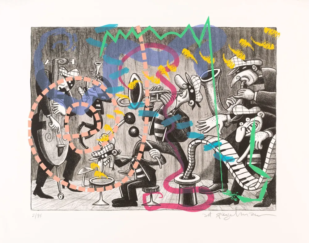 リトグラフ Spiegelman - Silent Six