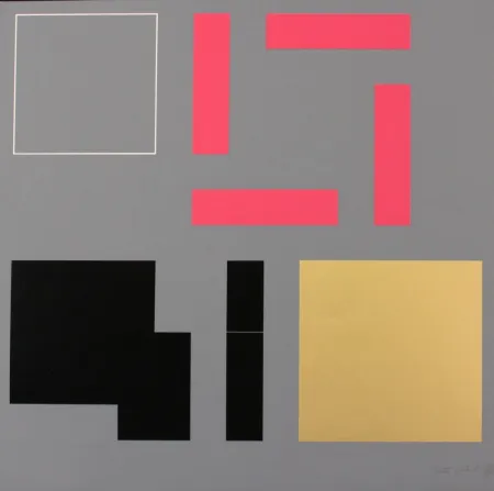 リトグラフ Squatriti - SQUARE GROWTH FROM PERIMETER TO SURFACE - EXACTA FROM CONSTRUCTIVISM TO SYSTEMATIC ART 1918-1985