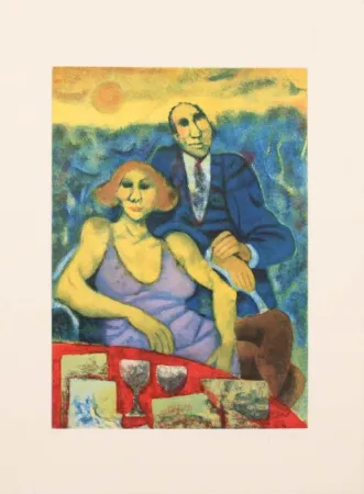 エッチング Squillantini - POMERIGGIO D'ESTATE