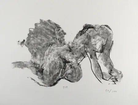 リトグラフ Stadler - Liegender Akt