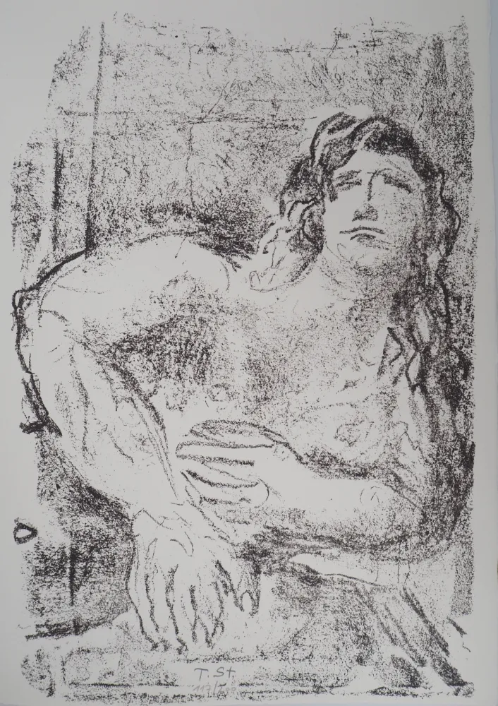 リトグラフ Stadler - Portrait au matin 