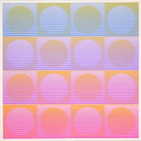 シルクスクリーン Stanczak - Aerial, from Twelve Progressions