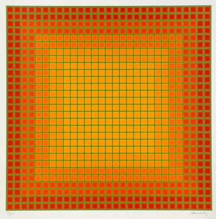 シルクスクリーン Stanczak - Let It Be Orange