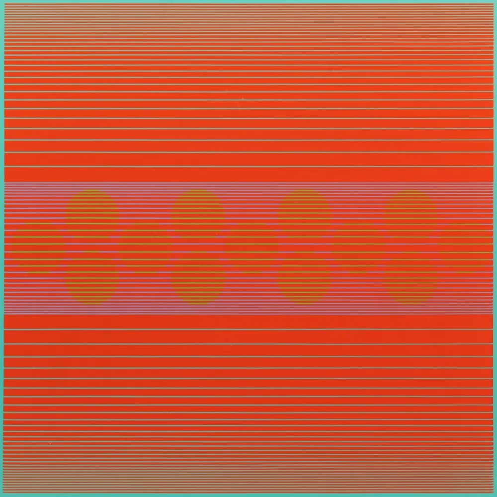 シルクスクリーン Stanczak - Median with Circles, from Variants