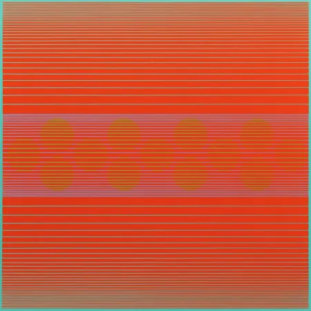 シルクスクリーン Stanczak - Median with Circles, from Variants