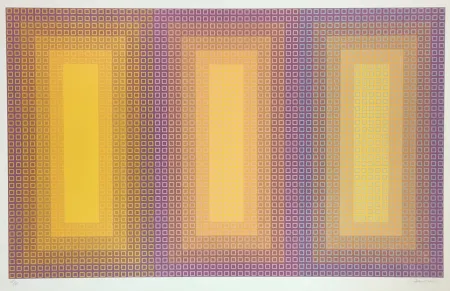 シルクスクリーン Stanczak - Tempo of Three