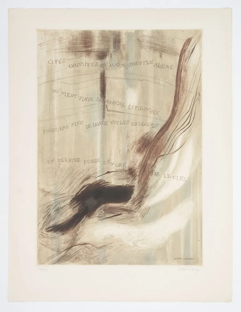 エッチングと　アクチアント Staritsky - Gravure-Poème, Pierre Restany.