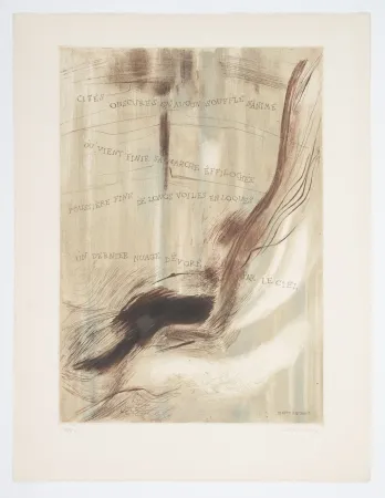 エッチングと　アクチアント Staritsky - Gravure-Poème, Pierre Restany.