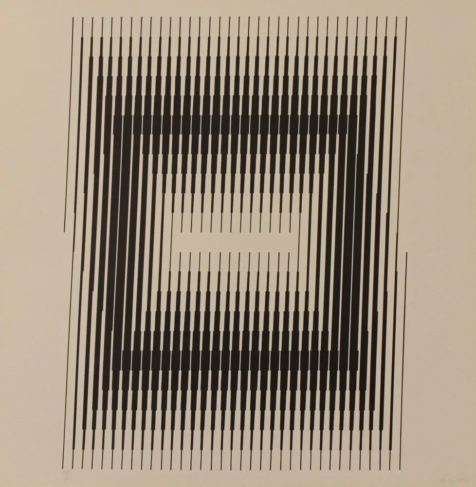 リトグラフ Steele - GESTALT II 2 - EXACTA FROM CONSTRUCTIVISM TO SYSTEMATIC ART 1918-1985