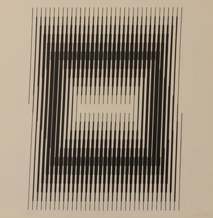 リトグラフ Steele - GESTALT II 2 - EXACTA FROM CONSTRUCTIVISM TO SYSTEMATIC ART 1918-1985