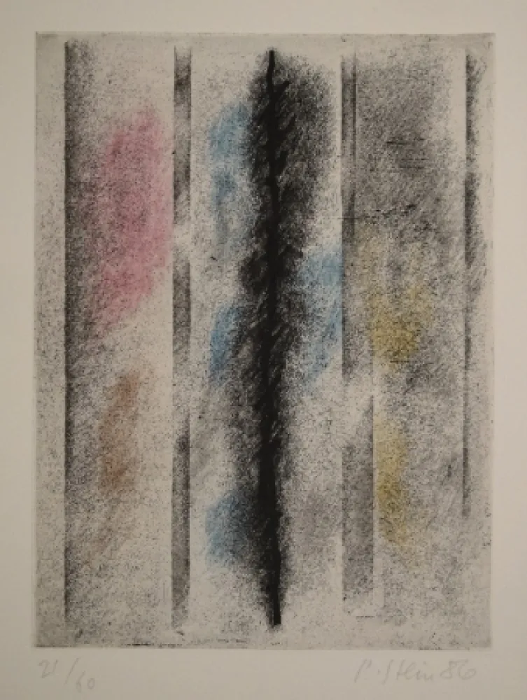 エッチングと　アクチアント Stein - Betonte Mitte oder Dunkle Mitte