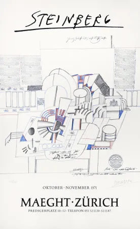 リトグラフ Steinberg - AVL Zürich 