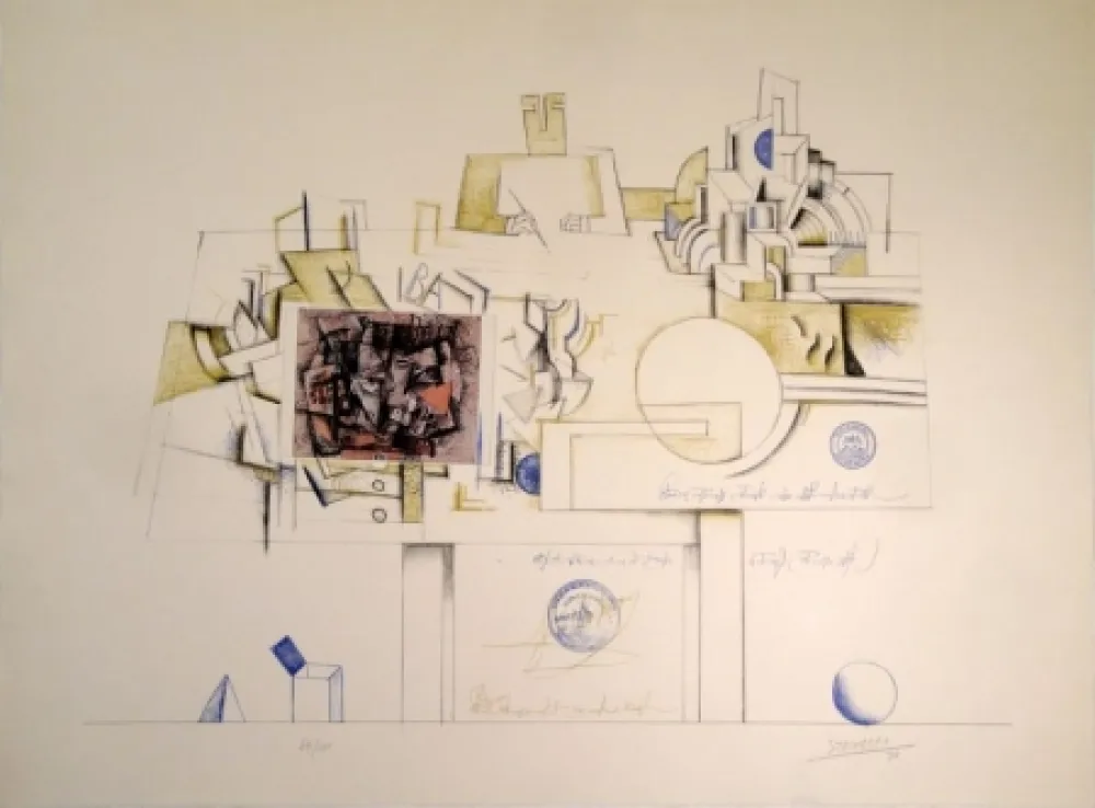 リトグラフ Steinberg - Braque Postcard