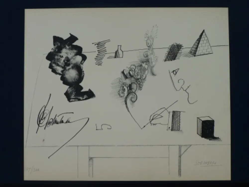 リトグラフ Steinberg - Le masque ,1966