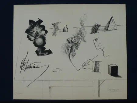 リトグラフ Steinberg - Le masque ,1966