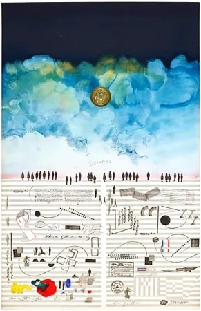 リトグラフ Steinberg - Saul Steinberg, Rare Handsigned Lithograph, Nights of the Foundation, 1970