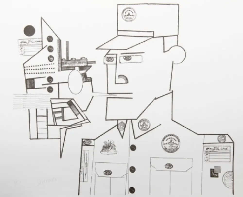 リトグラフ Steinberg - The General from the Peace Portfolio