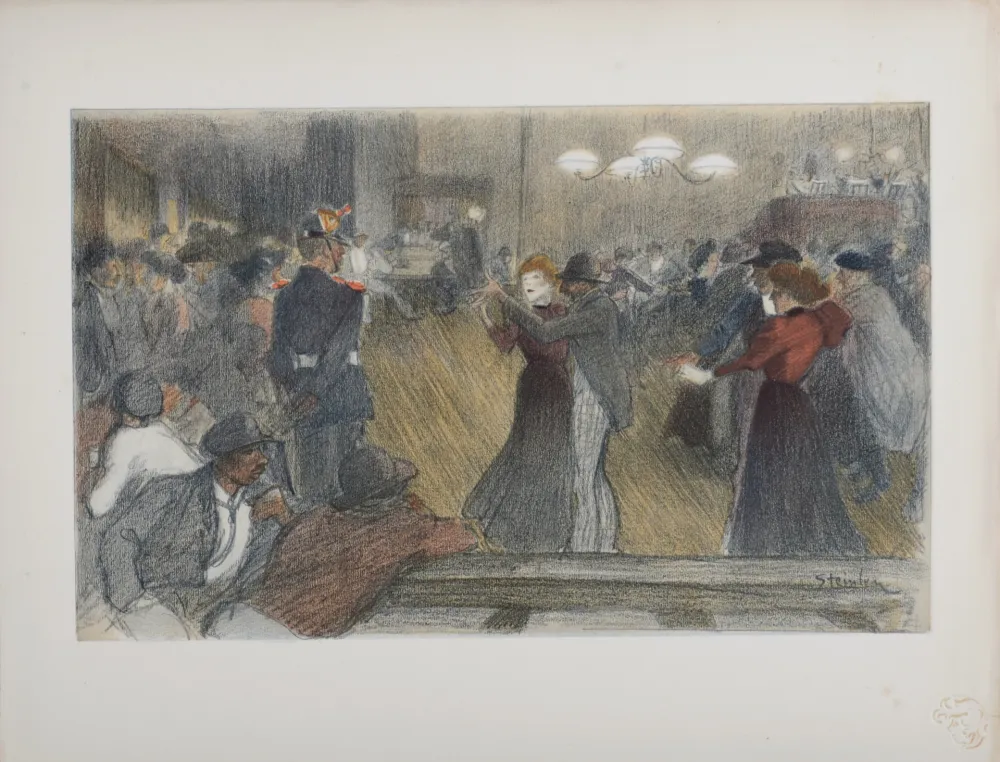 リトグラフ Steinlen - Bal des Barrières, 1897