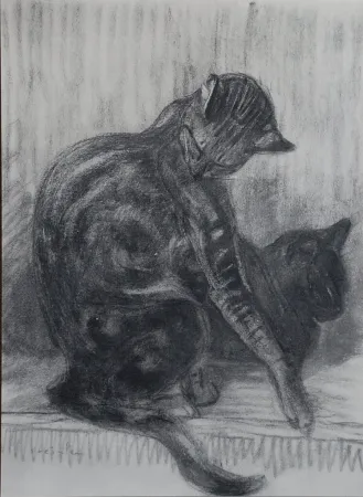 リトグラフ Steinlen - Chats et Autres Bêtes