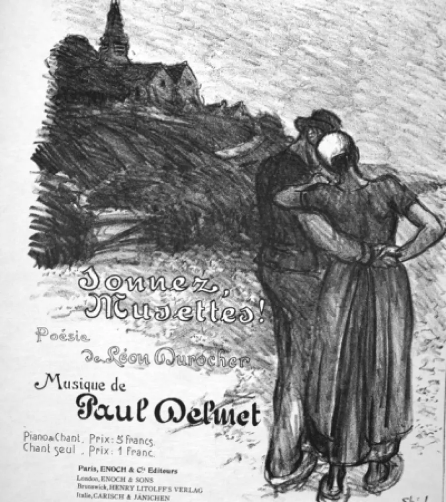 リトグラフ Steinlen - Donnez Musettes