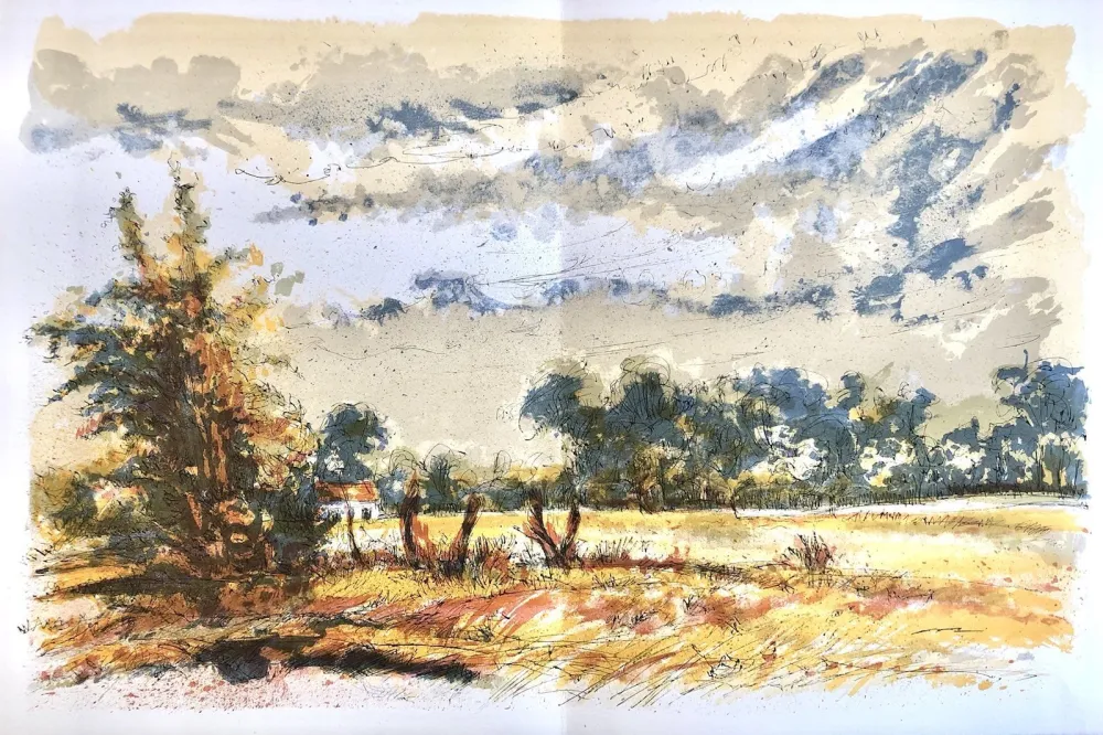 リトグラフ Steinlen - Forêt voisine