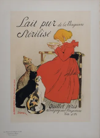 リトグラフ Steinlen - Lait Pur Stérilisé de la Vingeanne, Les Maitres de L’Affiche, 1897