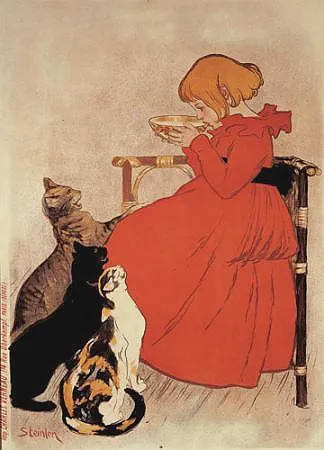 リトグラフ Steinlen - Lait Pur Sterlise